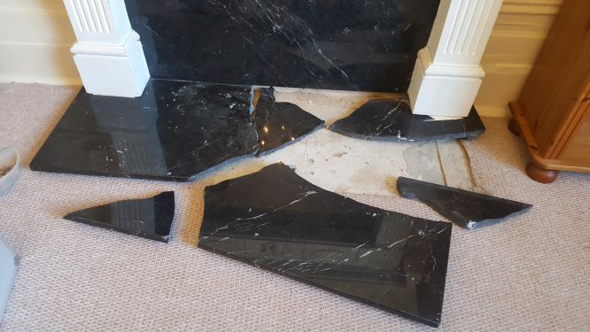 Repairs Stone Com, How To Fix A Damaged Fireplace Surround