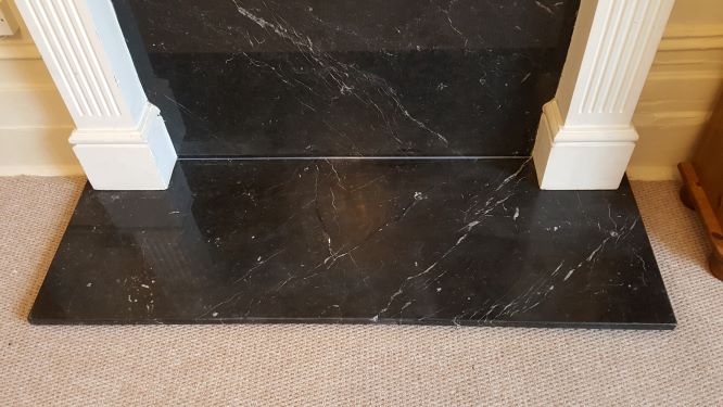 Repaired Marble Hearth