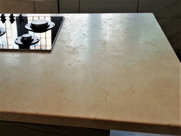 Etched & Stained Kitchen Countertop