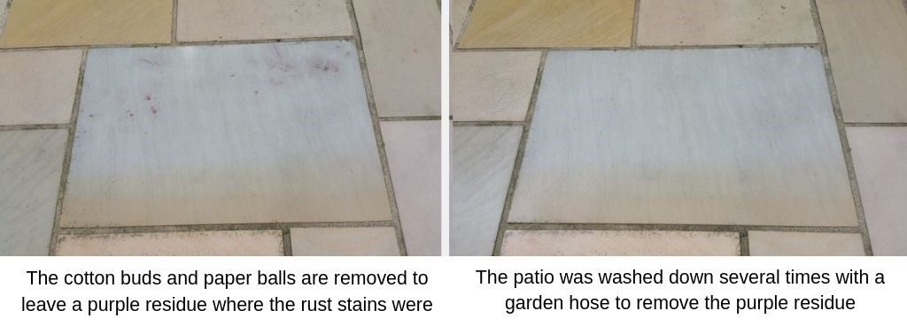 Removing Rust Stains From Marble Limestone Stone Repairs Com - How To Remove Rust Stains From Natural Stone Patio